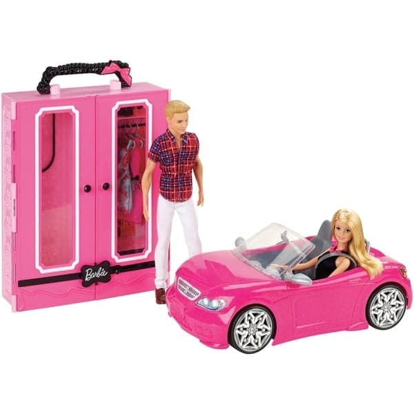 Barbie Dukke, kabriolet og skap (GVK05)