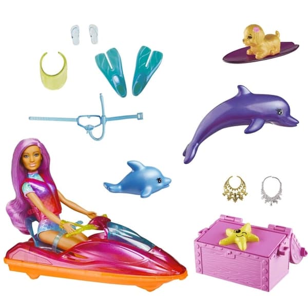 Barbie Dreamtopia docka, fordon och tillbehör (HBW90)