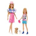 Miniatyrbilde 1 av 2: Barbie Stacie & Barbie Dukkesett med 2 kjæledyr (HRM09)