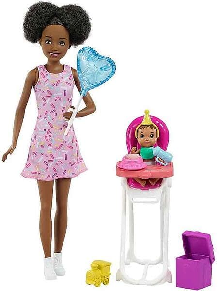 Barbie Skipper Babysitters dock- och lekset - Matstol 2 (GRP41)