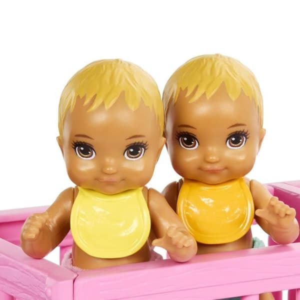 Barbie-The Twins' Room-Skipper box set, bebisar och tillbehör HXM99