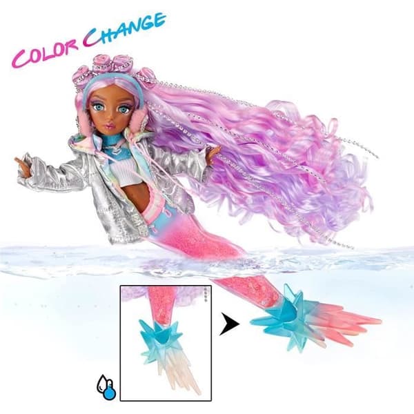 Mermaze Mermaidz Harmonic Mermaid Fashion Doll 34cm - Byter färg i vatten - Vintervågor