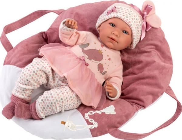 Llorens Llorens 17414 Mimi 42 cm vauvanukke kantokopan kanssa
