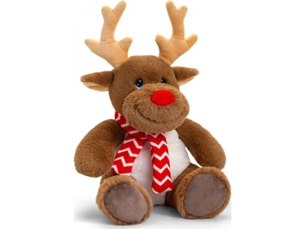 KEEL TOYS KEEL TOYS plush reindeer with scarft 35cm., SX1936