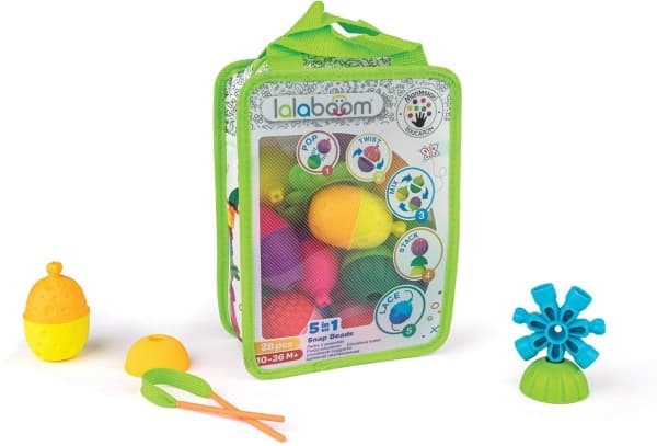 LALABOOM beads and accessories in zipper bag, 28 pcs., BL230