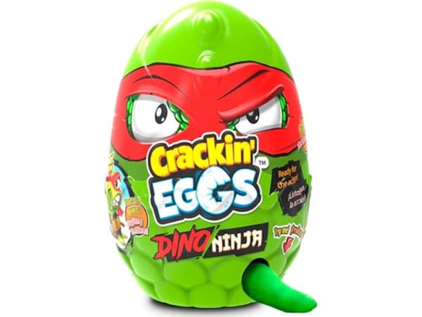 CRACKIN EGGS mini plush roaring dinosaur T-Rex Ninja, assort., SK018D2