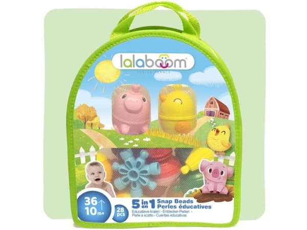 LALABOOM farm animal beads and accessories, 28 pcs., BL231