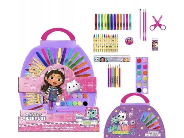 Cerda CERDA colouring stationery set Gabby's Dollhouse, 50 pcs., 2700000819