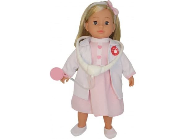 Bambolina BAMBOLINA 40cm Molly Veterinary with Stethoscope, 50 EE words, BD1220-50SEE