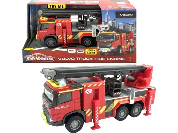 Majorette Volvo kuorma-auto -paloauto, 19 cm