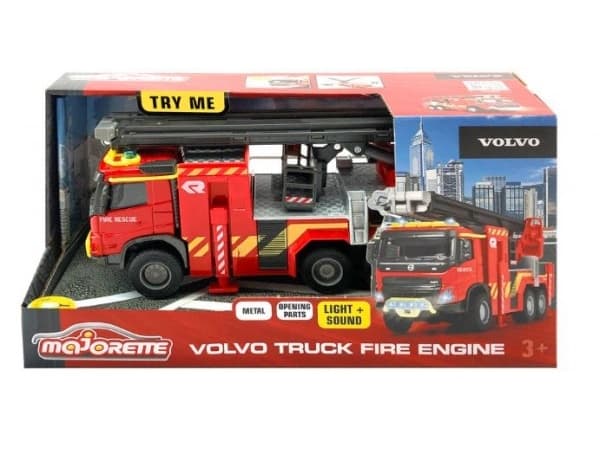Majorette Volvo kuorma-auto -paloauto, 19 cm