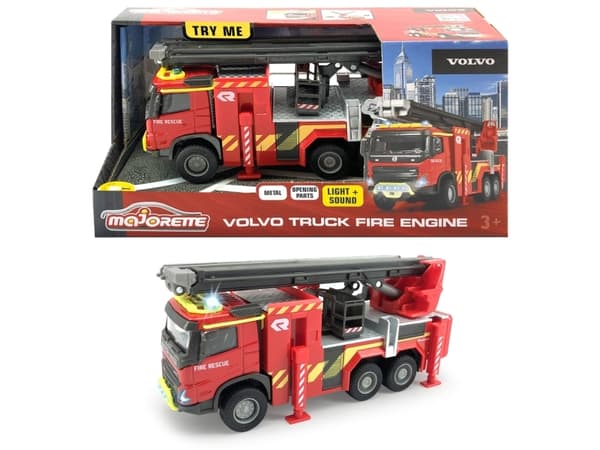 Majorette Volvo kuorma-auto -paloauto, 19 cm