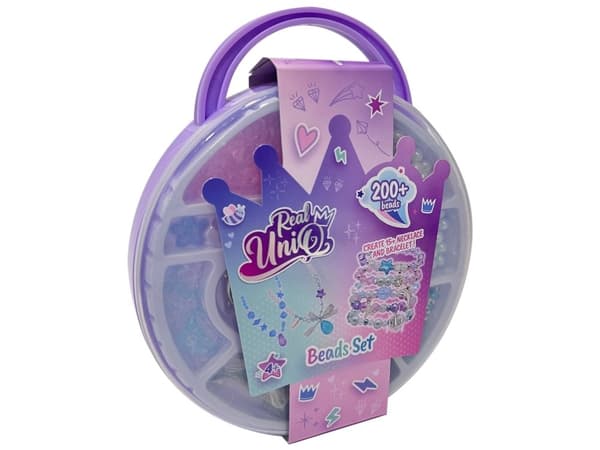 Real UniQ Beads Set, Round Carry Case