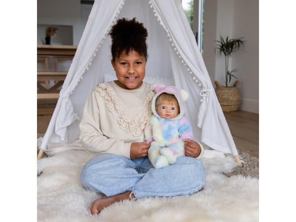 TINY TREASURES, Rainbow Teddy Outfit