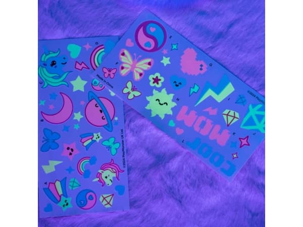 FabLab Glow in the dark -Glitter Tattoos