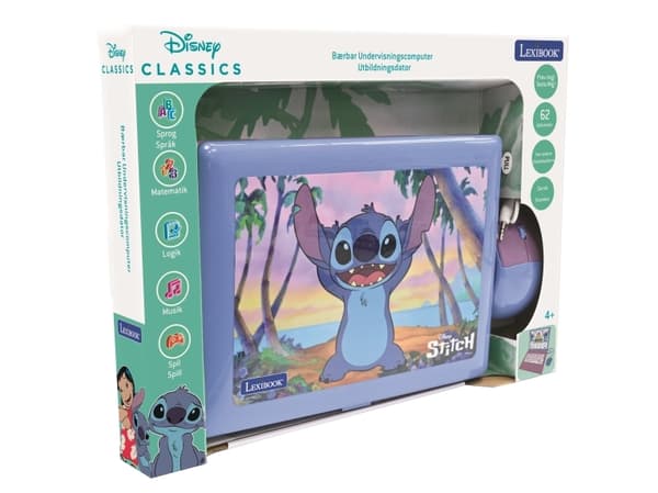 STITCH Educational Laptop – 62 activities, DK/SE