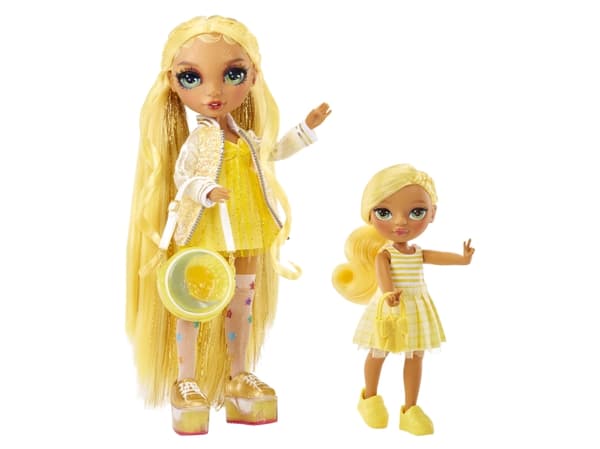 Rainbow High Littles Dolls- Daisy (Yellow), Mode dukke, Flicka, 4 År, Dreng/Pige, 13,9 mm, Flerfarvet