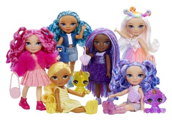 Rainbow High Littles Dolls- Daisy (Yellow), Mode dukke, Flicka, 4 År, Dreng/Pige, 13,9 mm, Flerfarvet