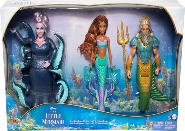 Disney The Little Mermaid box set med Ariel, King Triton och Ursula