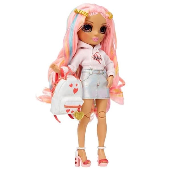 Rainbow High Junior High S3 - Rainbow Fashion Doll 22cm - Kia Hart (Rosa)
