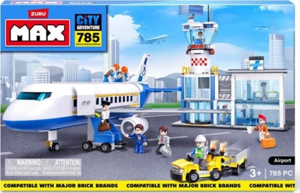 MAX CITY Blokksett "Airport", 785 stk.