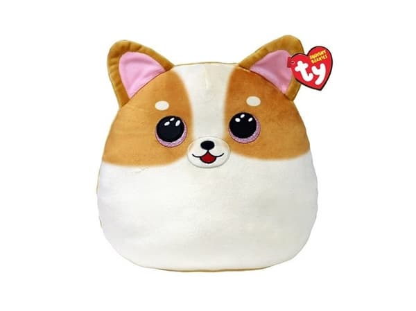 TY Squishi Beanies TANNER dog mascot 22cm 39277