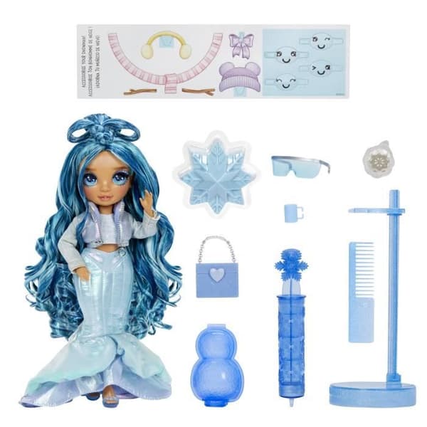 Rainbow High - Winter Wonderland - Blå - Visa din färg - Skapa din egen snögubbe - från 4 år och uppåt