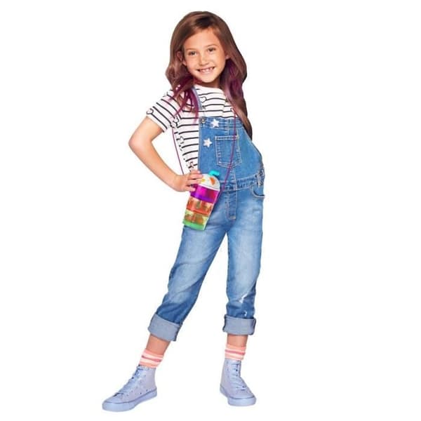 Polly Pocket - Multifunktionsset Smoothie, 3 nivåer, 25 överraskningsaccessoarer, dockor Polly och Shani - Mini-docka - Från 4 år