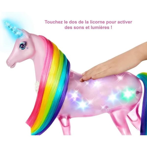 Pink Unicorn Magic Lights Barbie Dreamtopia - BARBIE - Flera ljud- och ljussekvenser