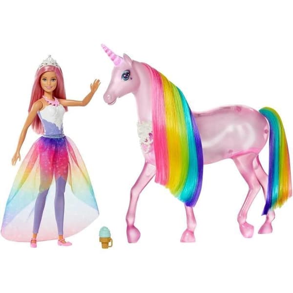 Pink Unicorn Magic Lights Barbie Dreamtopia - BARBIE - Flera ljud- och ljussekvenser