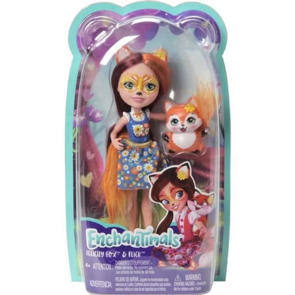 ENCHANTIMALS 6-tums Felicity Fox och Flick Doll