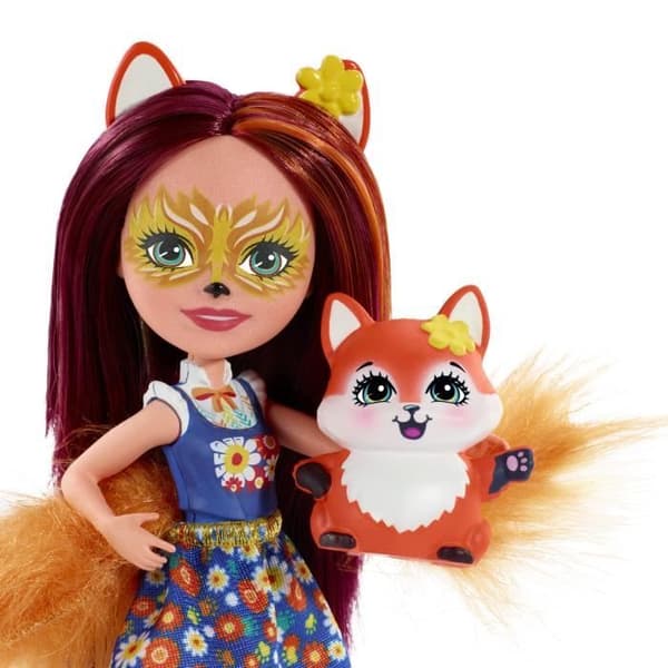 ENCHANTIMALS 6-tums Felicity Fox och Flick Doll