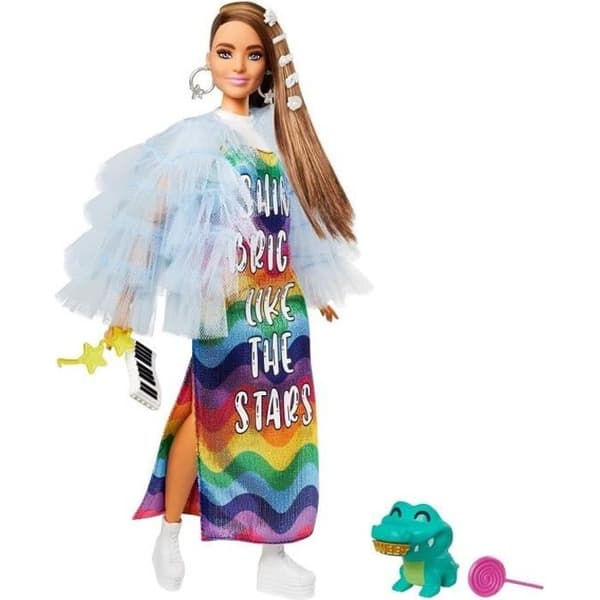 Barbie - Barbie Extra Croco Gourmand - Docka - 3 år och +