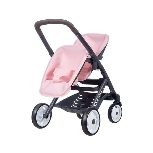 Smoby - Maxi Cosi - Tvillingvagn - Docka max 42 cm - Rosa - Från 3 år