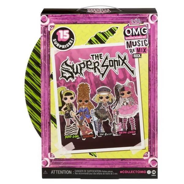 LOL. Surprise OMG Remix Rock - Bhad Gurl och trummor - 24 cm modedocka