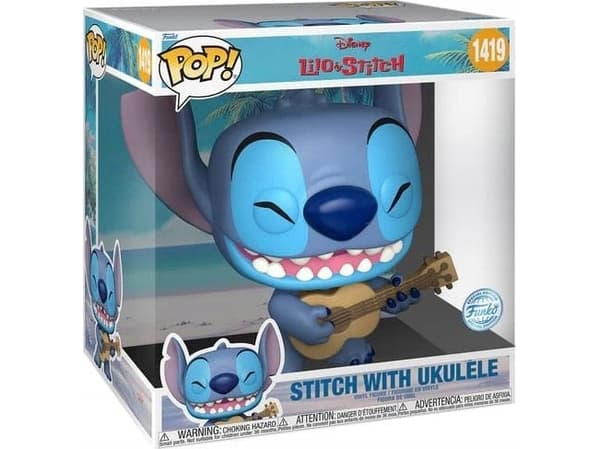 Funko! POP 10" Stitch with Uke