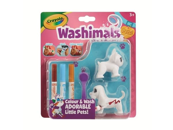 Goliath Målade figurer Washimals blåsor Crayola hundar