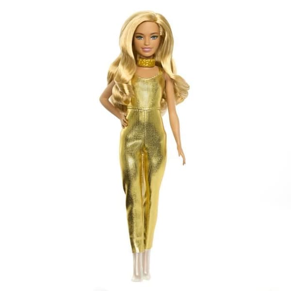 Barbie-Fashionistas 222-docka med vågigt blont hår HRH19