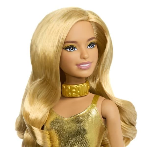 Barbie-Fashionistas 222-docka med vågigt blont hår HRH19