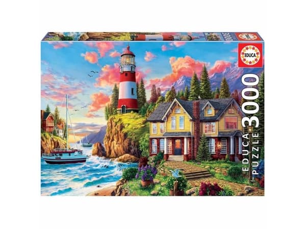 Educa 3000 Lighthouse near the ocean