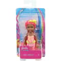 Miniatyrbild 1 av 2: Barbie Dreamtopia flickdocka för blandras sjöjungfru - MATTEL - Chelsea - Korallhår och svans 16,5 cm