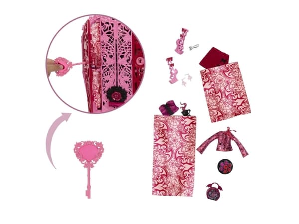 Mattel Monster High Skulltimates Yllätyssetti - Draculaura, Midnight Garden -sarja, keskiyön puutarha