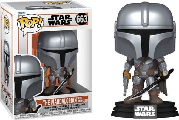 Figurka Funko Pop funko pop! 663 the mandalorian with darksaber star wars boba fett