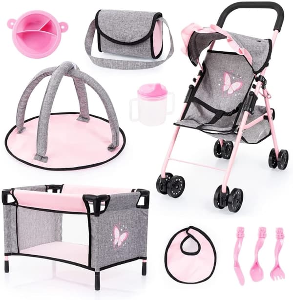 Bayer Buggy-set med fjärilar (21533AB)