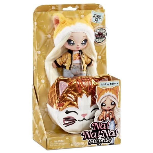 N/A! N/A! N/A! Surprise - Tabitha Nekota - 19 cm modedocka i tyg (Tabby Cat) med tillbehör