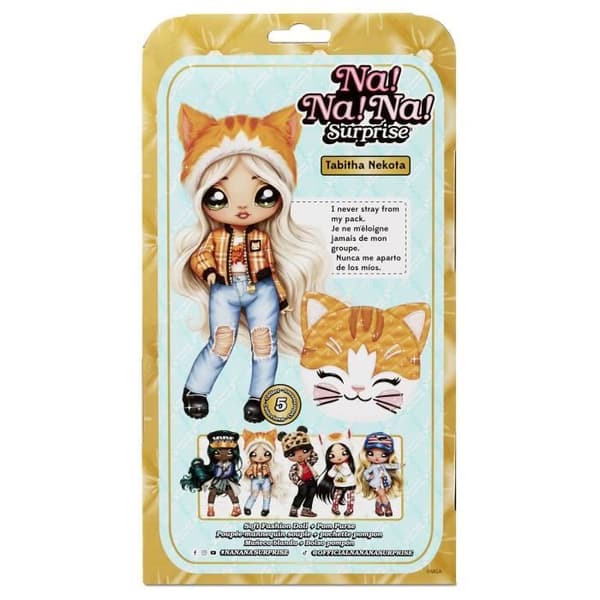 N/A! N/A! N/A! Surprise - Tabitha Nekota - 19 cm modedocka i tyg (Tabby Cat) med tillbehör