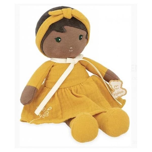 Naomie docka 25 cm - JANOD - Naomie - Tygdocka i färgglada toner - Baby - Vit