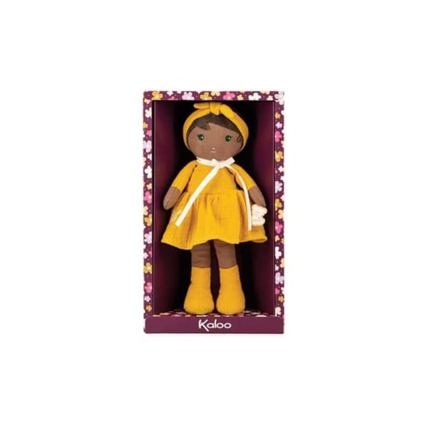 Naomie docka 25 cm - JANOD - Naomie - Tygdocka i färgglada toner - Baby - Vit