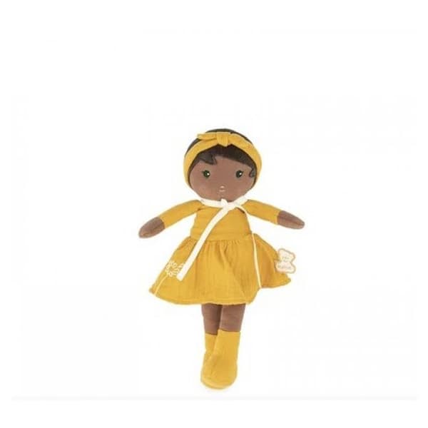 Naomie docka 25 cm - JANOD - Naomie - Tygdocka i färgglada toner - Baby - Vit
