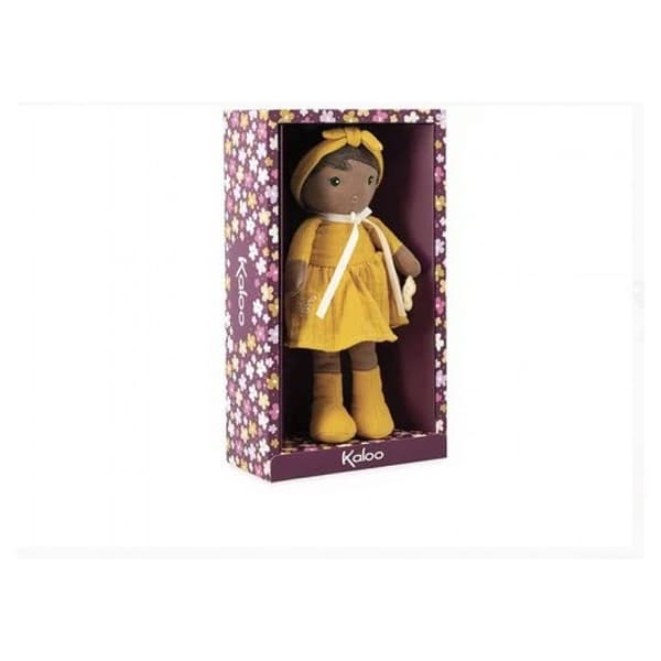 Naomie docka 25 cm - JANOD - Naomie - Tygdocka i färgglada toner - Baby - Vit